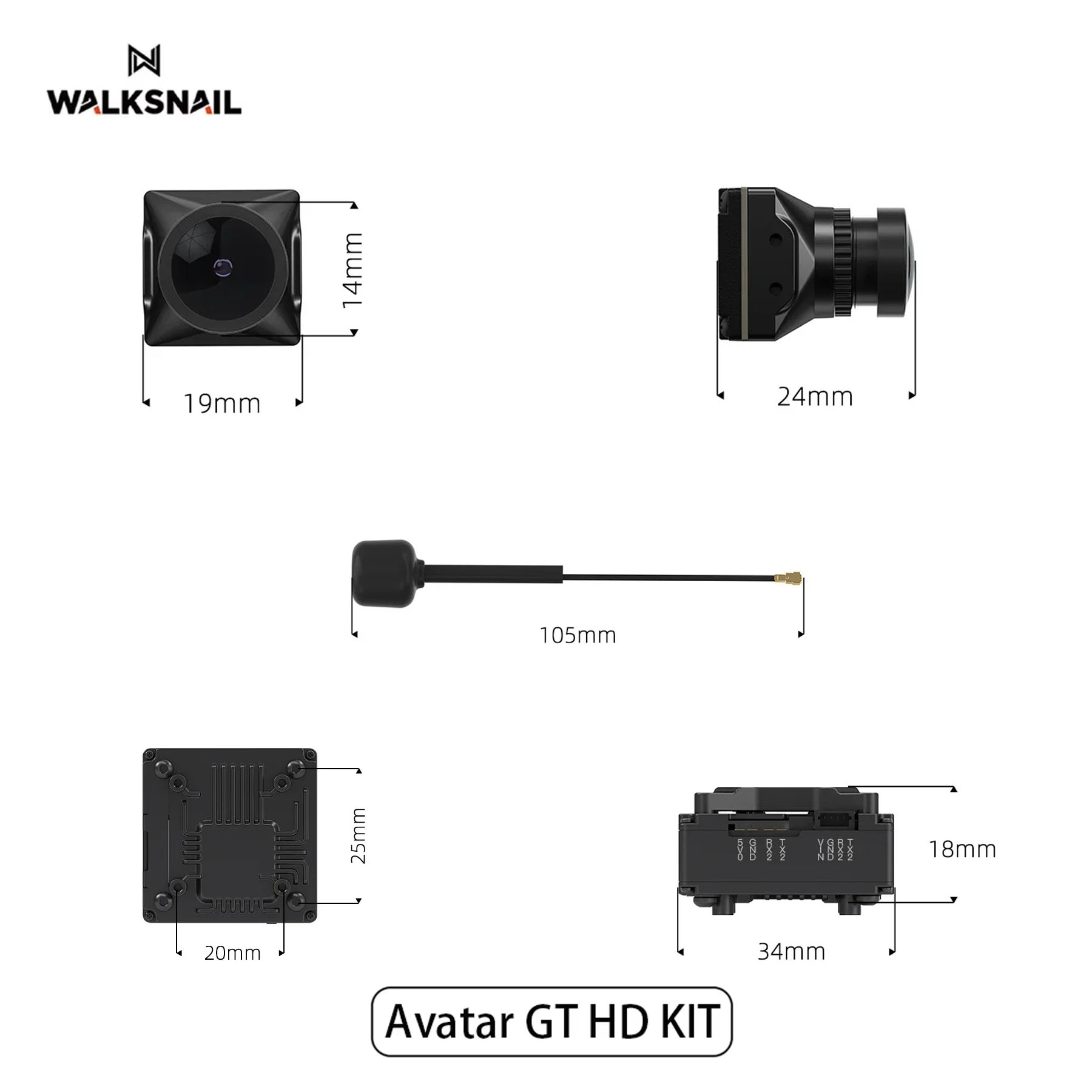 Walksnail Avatar GT HD KIT 2W  - Drone Kit Long Range recension och pris