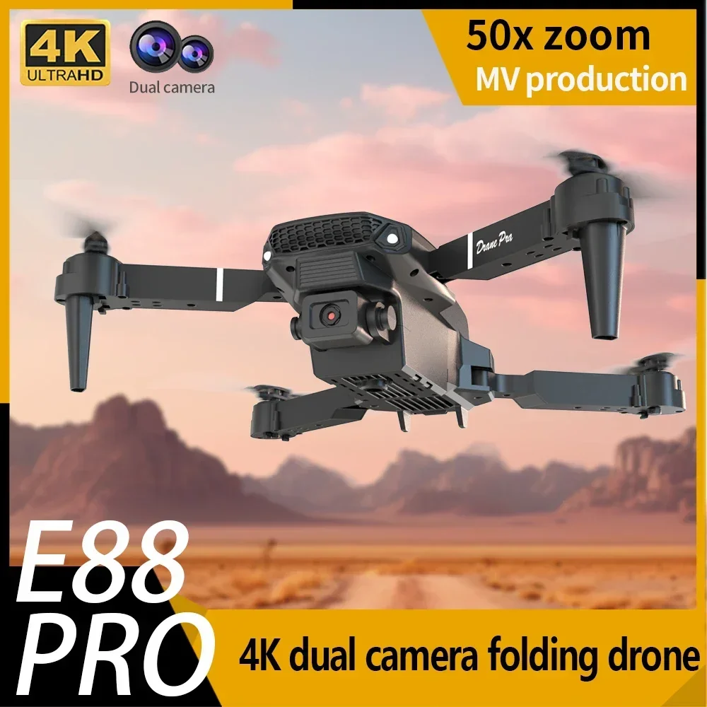 4K HD Camera E88 Mini Drone Wi - Drone Kit Tricopter recension och pris
