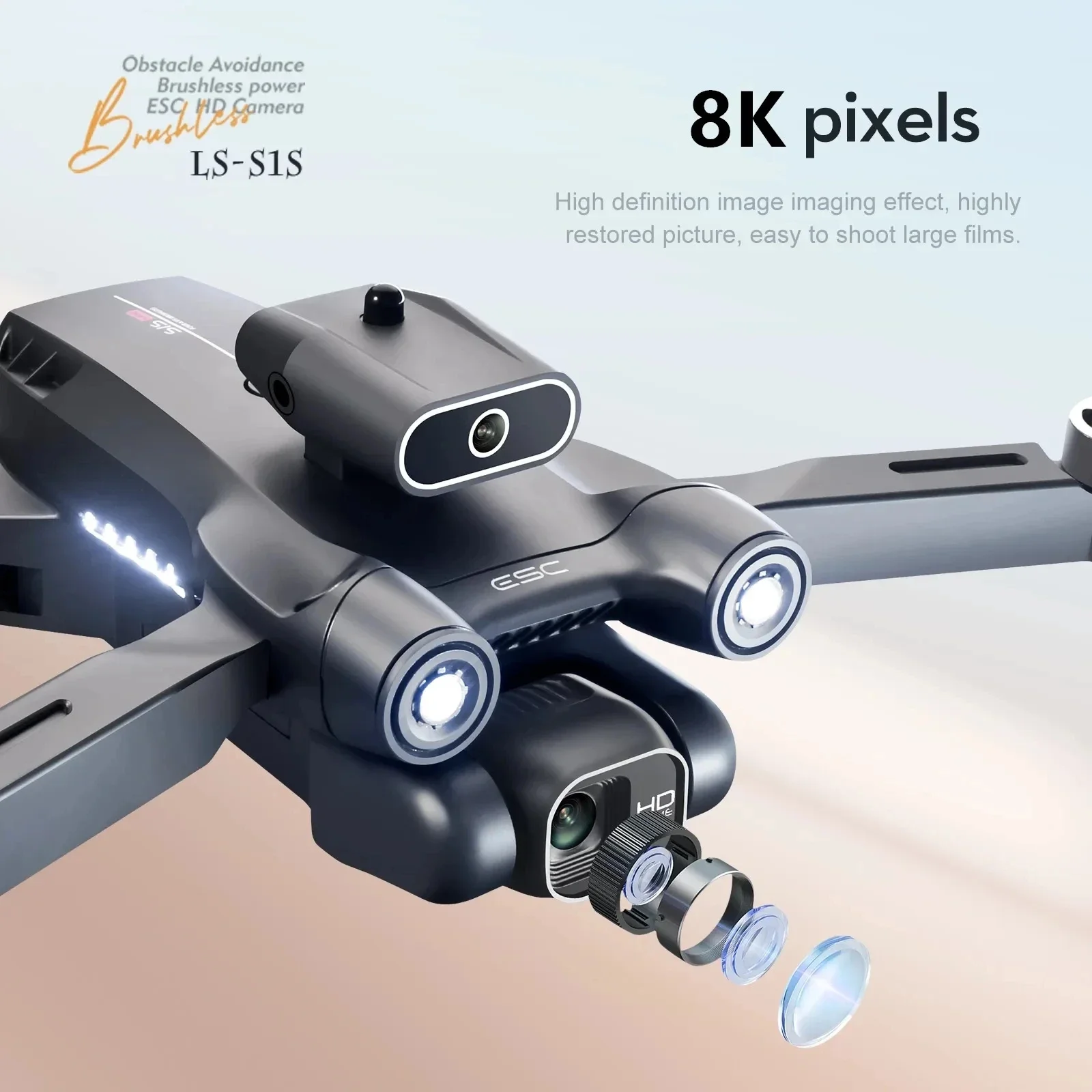 New S1S 5G GPS Drone Camera 8K - Drone Kit Professional recension och pris