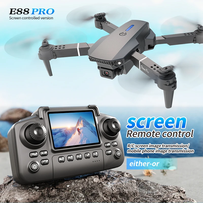 Professional E88 PRO Drone wit - Drone Kit Professional recension och pris