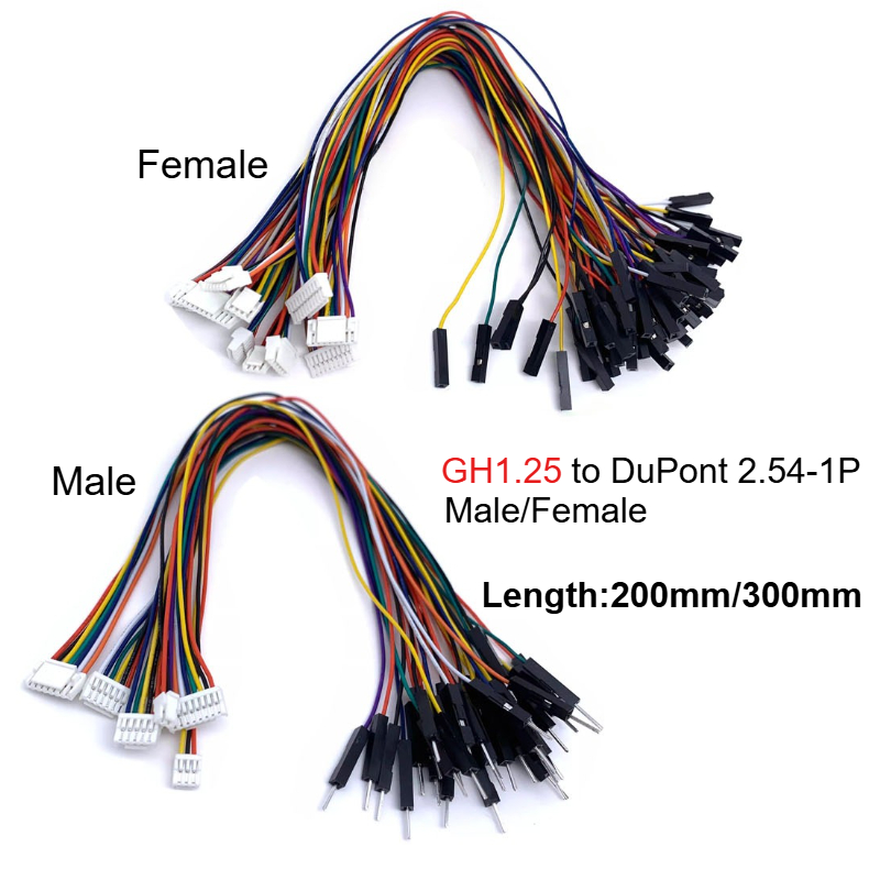 5PCS GH1.25 2P-6Pin to Dupont  - Drone Kit Hexacopter recension och pris