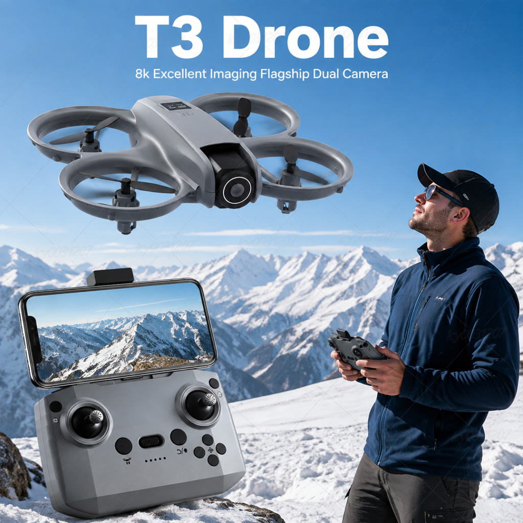 NEW T3 MINI RC Drone Professio - Drone Kit Tricopter recension och pris